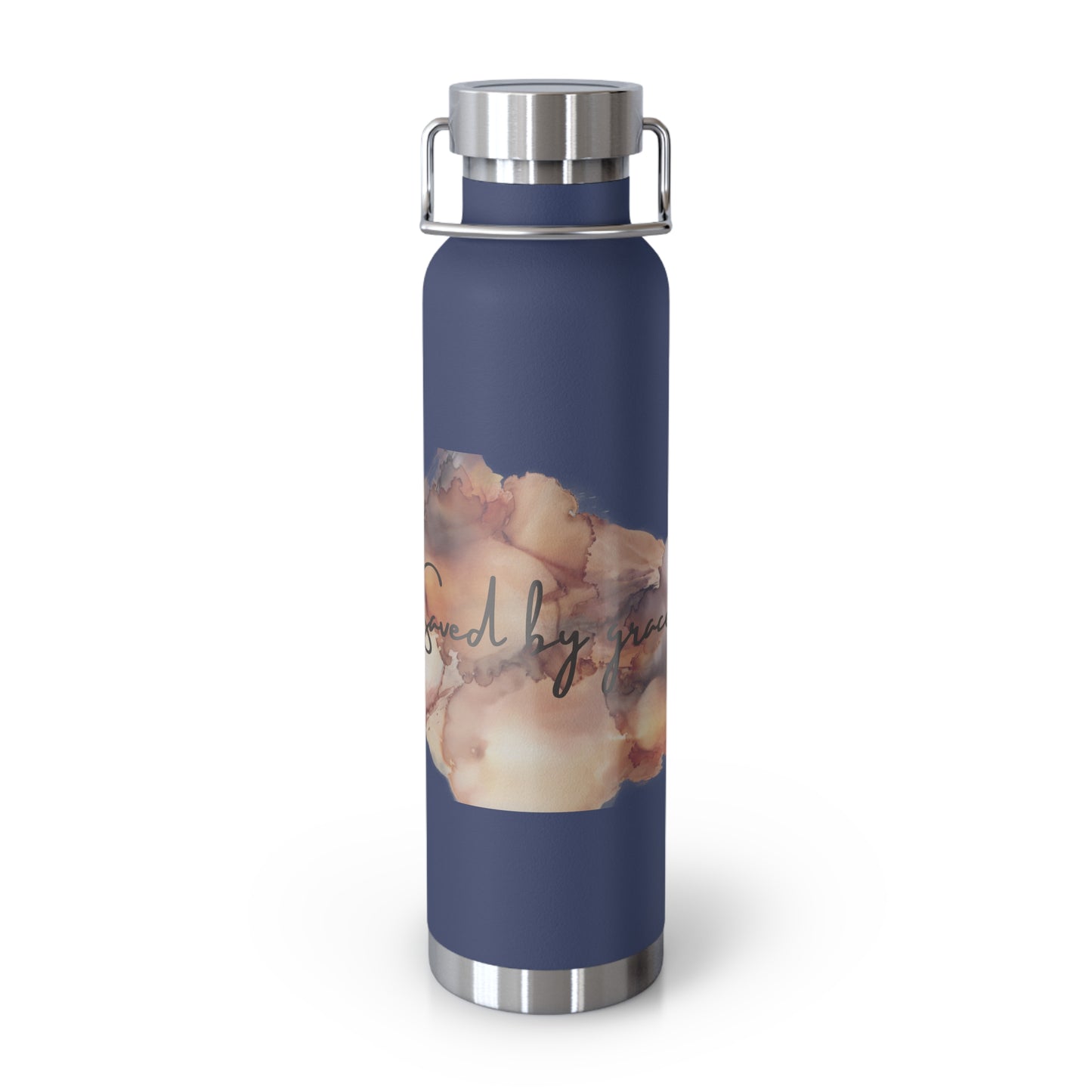 « Saved by grace » Copper Vacuum Insulated Bottle, 22oz