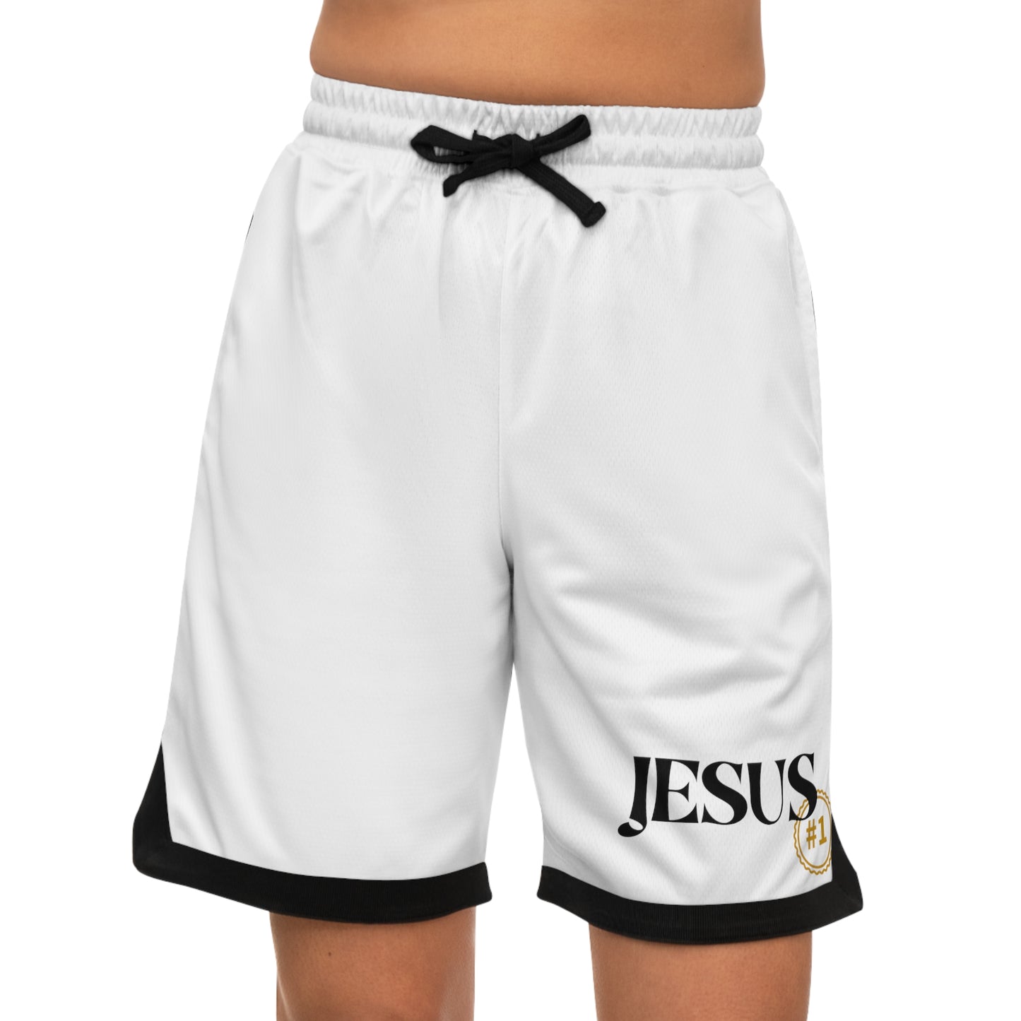 « Jesus » Basketball Rib Shorts (AOP)