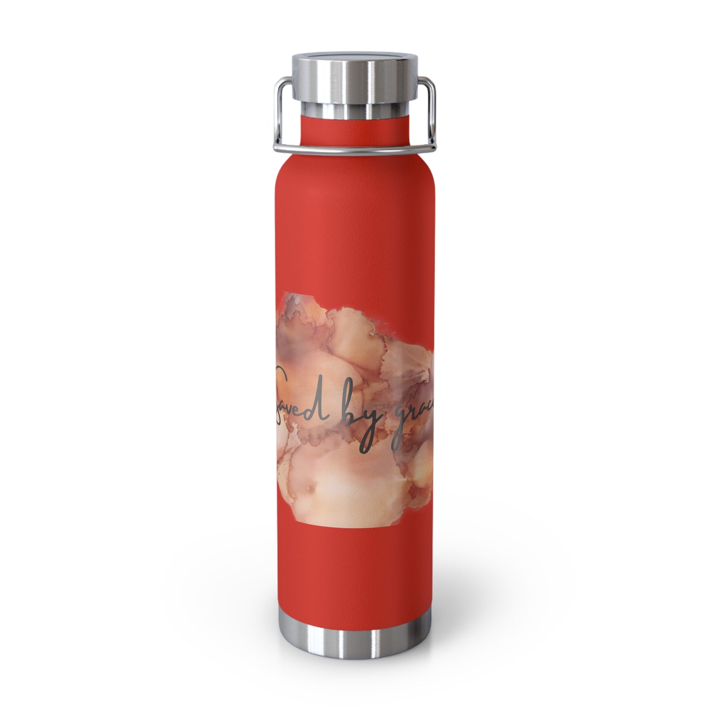 « Saved by grace » Copper Vacuum Insulated Bottle, 22oz