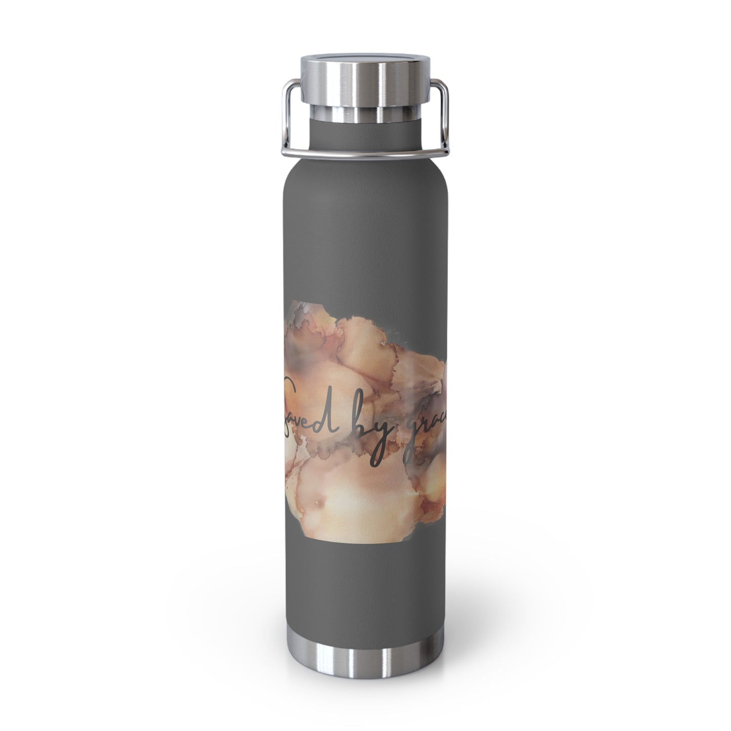 « Saved by grace » Copper Vacuum Insulated Bottle, 22oz