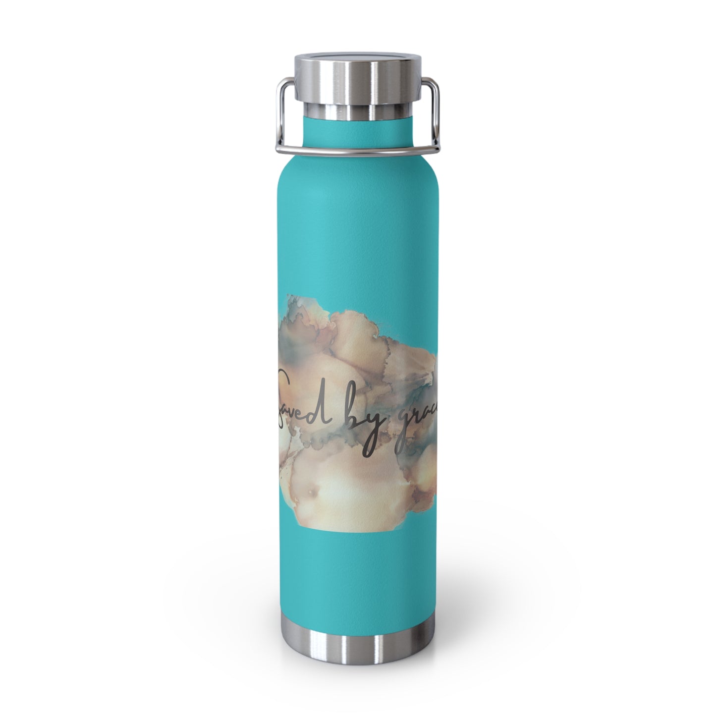 « Saved by grace » Copper Vacuum Insulated Bottle, 22oz