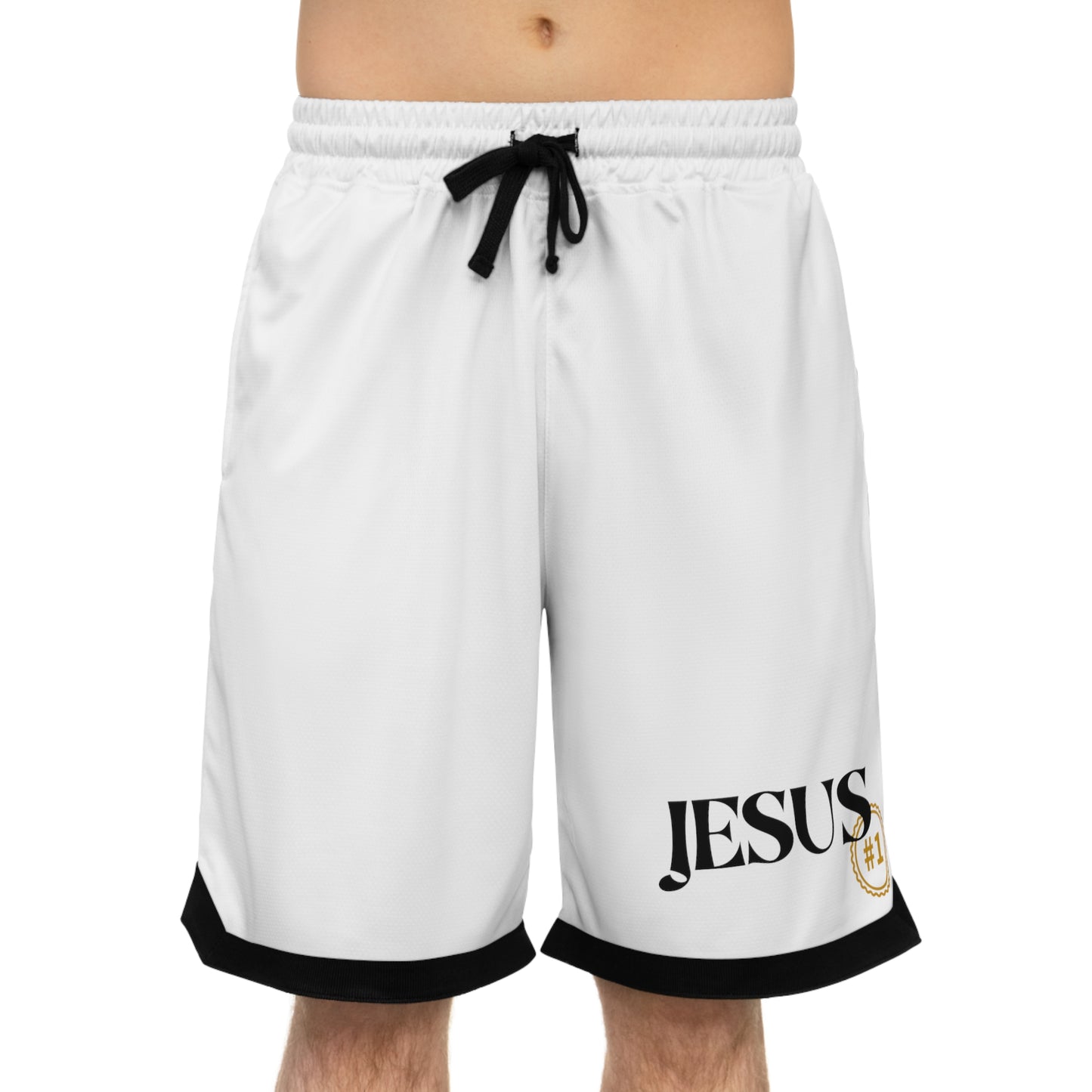 « Jesus » Basketball Rib Shorts (AOP)